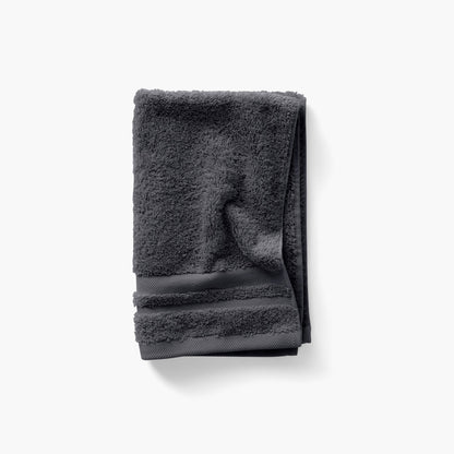 Lola II slate gray cotton guest towel