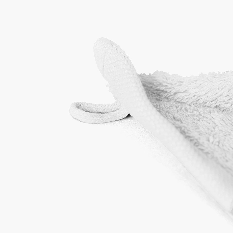 Lola II white cotton guest towel