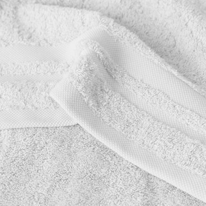 Lola II white cotton guest towel