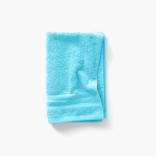 Lola II turquoise cotton hand towel