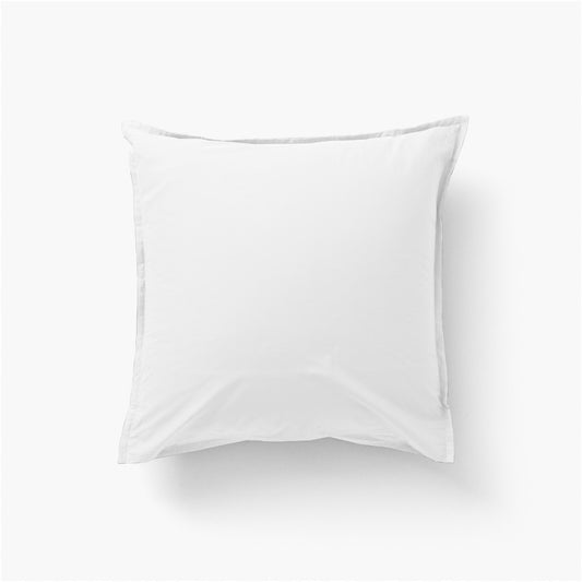Neo white cotton square pillowcase