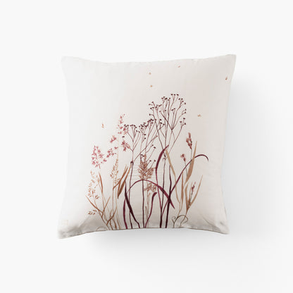 Aura square cotton satin pillowcase