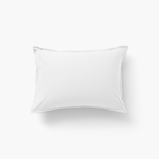 Neo white cotton rectangular pillowcase