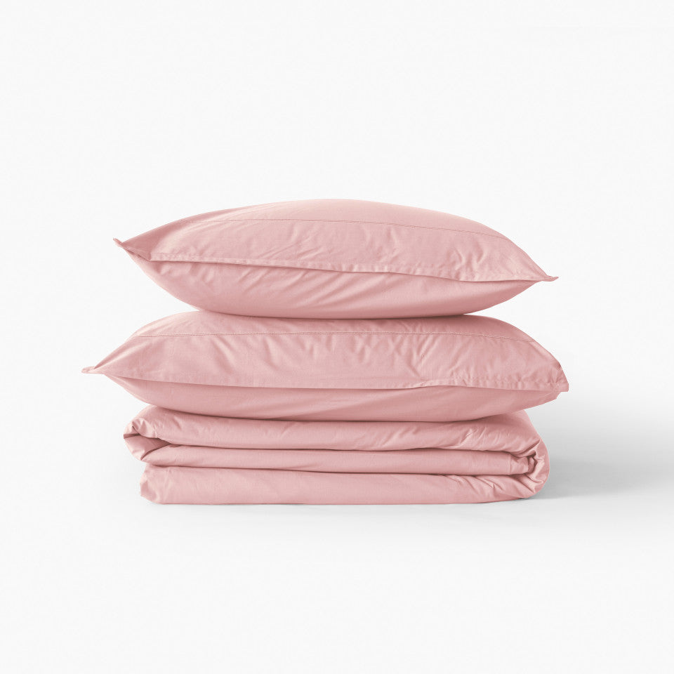 Neo soft pink cotton rectangular pillowcase