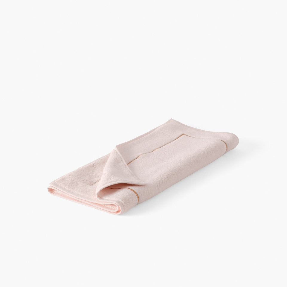 Aura nude cotton and bamboo viscose bath mat