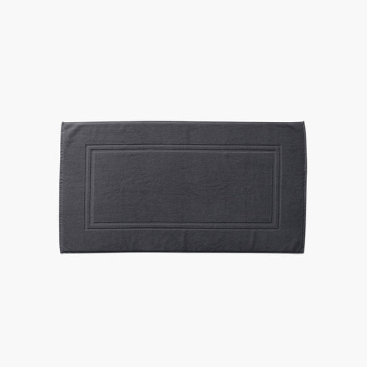 Lola II slate cotton bath mat