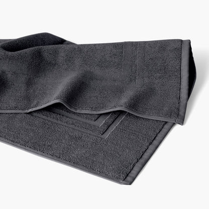 Lola II slate gray cotton bath mat