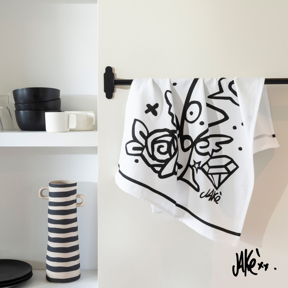 Jakè x Carré Blanc cotton kitchen towel