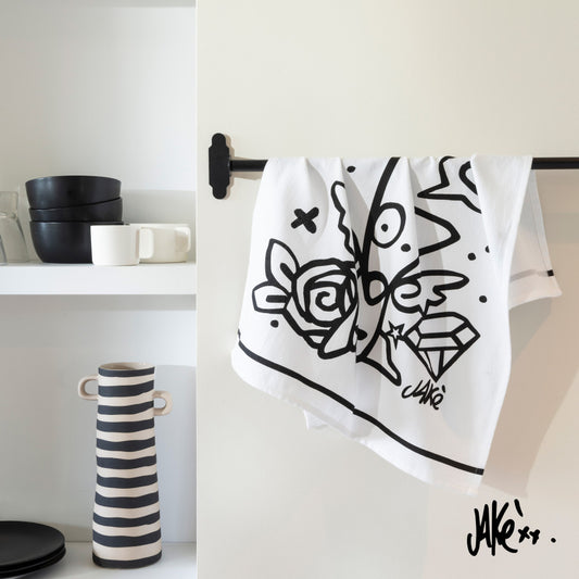 Jakè x Carré Blanc cotton kitchen towel