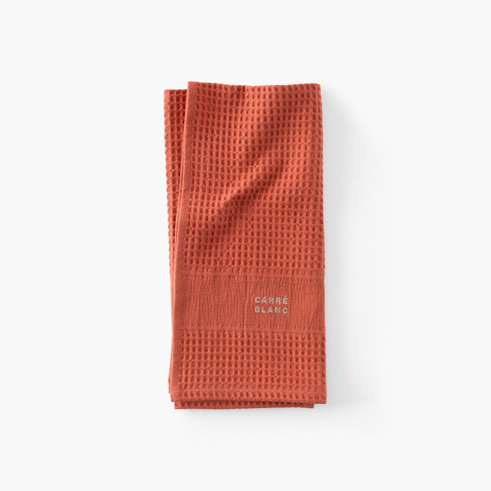 Signature beige cotton kitchen towel