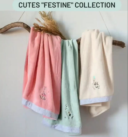 FESTINE  organic cotton towels sorbet