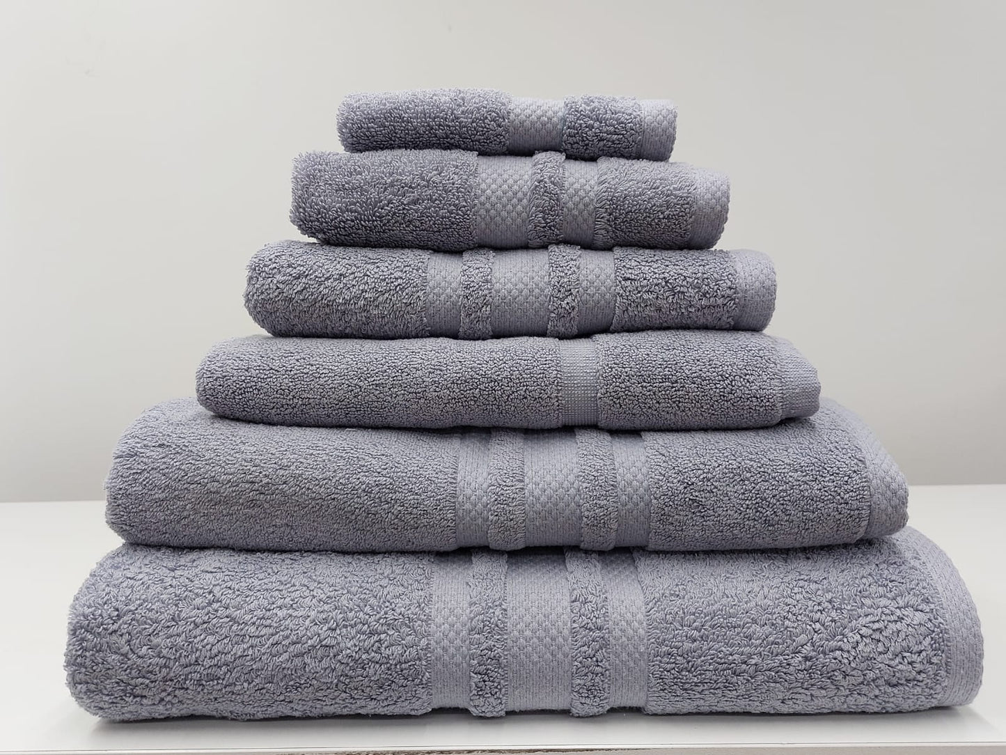 BIANCA cotton medium bath towel silver