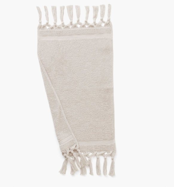 MADELEINE cotton terry hand towel craie